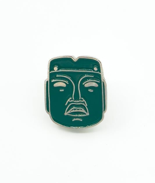 Pin Máscara de Piedra Verde